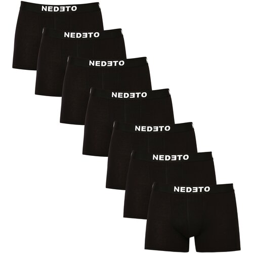 Nedeto 7PACK men's boxers Nedeto black (7NDTB001-brand) Cene
