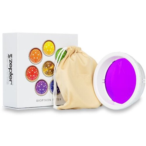 Zepter bioptron replaceable violet filter for the Pro 1 lamp for light therapy, relaxing effect, anti-cellulite effect - diameter 11 cm Slike
