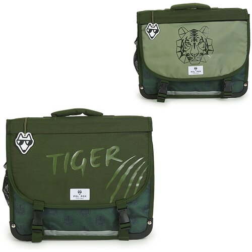 Pol Fox &amp;Scaron;olska torba TIGER 38 CM REVERSIBLE Kaki Slike