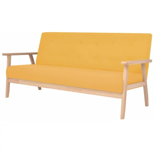  Kavč trosed iz blaga rumene barve