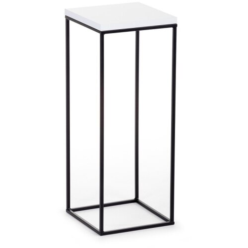  Stalak za cveće BASICLOFT 60x24 crna/bela Slike