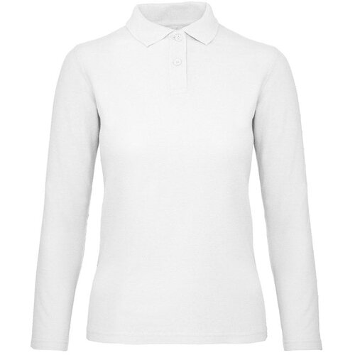  MAJICA DUGI RUKAVI POLO B&amp;amp;C ID.001 LSL/WOMEN 180G BIJELA XS Slike