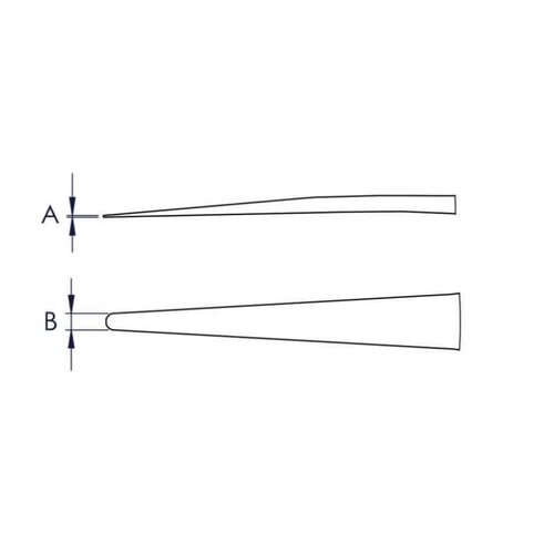 Knipex 92 91 01 precizna ukr&amp;scaron;tena pinceta tupi vrh 120 mm Slike