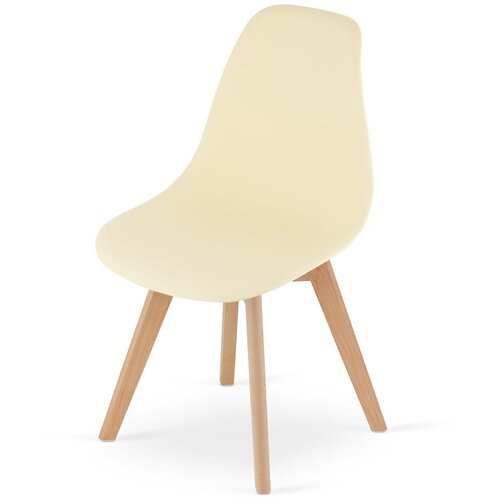  KITO stolica - krem ​​/ prirodne noge x 2 Slike