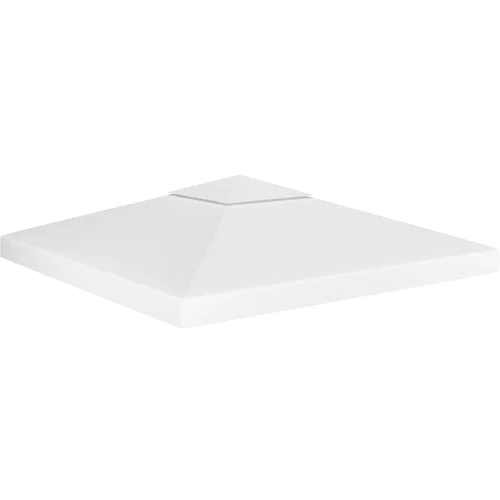 vidaXL Streha za paviljon 2-delna 310 g/m² 3x3 m bela, (20580607)
