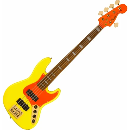 Fender MonoNeon Jazz Bass V Neon Yellow