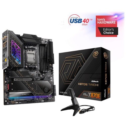 AsRock Matična ploča X870E TAICHI 90-MXBP90-A0UAYZ EATX Black Cene