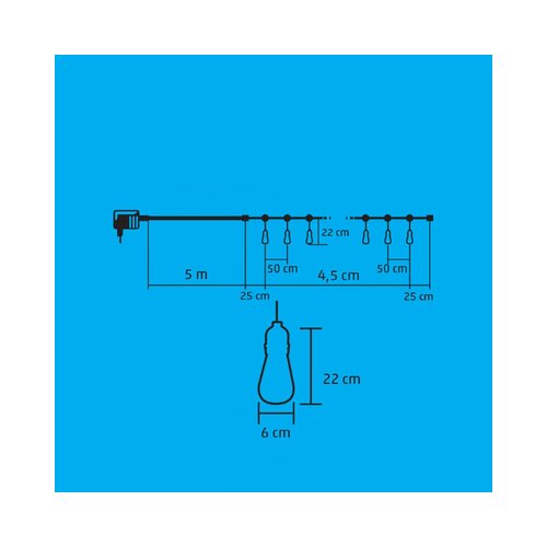 Home Dekorativna LED rasvjeta, 10 LED žarulja - LPL 10 PAPAYA Slike