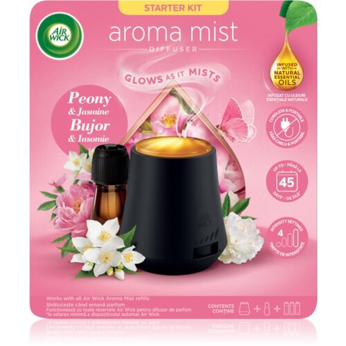 Air Wick Aroma Mist Peony & Jasmine aroma difuzor s polnilom + baterija 1 kos Cene
