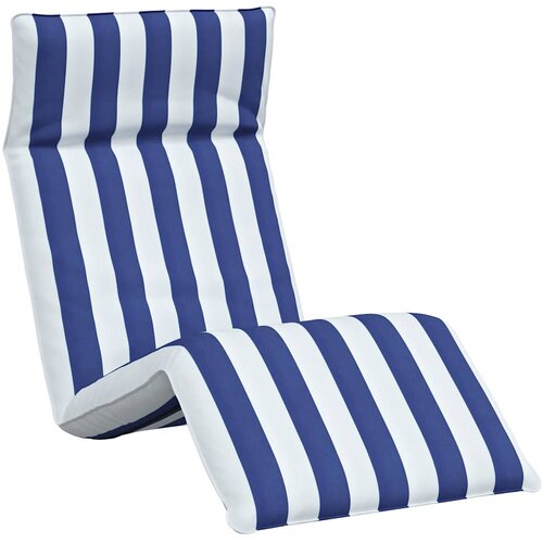  Sklopiva ležaljka za sunčanje plavo-bijela 175x54x8 5 cm Oxford tkanina - Plava i bijela 1 Slike