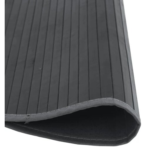  Okrugli tepih sivi 60 cm bambus - Siva 60 cm Slike