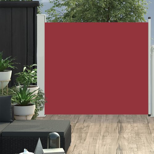 VidaXL Zložljiva stranska tenda za teraso 100x300 cm rdeča Slike