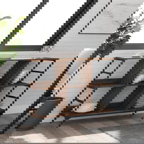 vidaXL Komoda smeđa boja hrasta 102x32x73,5 cm od konstruiranog drva Cijene