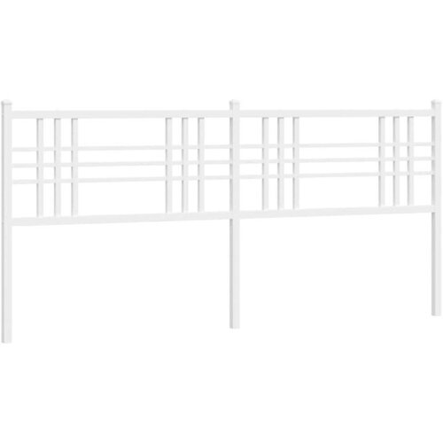  Metalno uzglavlje bijelo 180 cm Slike