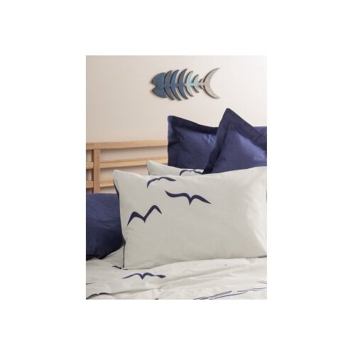 Lessentiel Maison Plava/krem posteljina za krevet za jednu osobu od renforce pamuka 140x200 cm Larum &amp;ndash; Slike