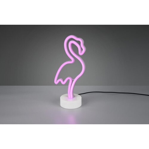 Trio Leuchten Neon tafellamp wit incl. LED - Flamenco Slike