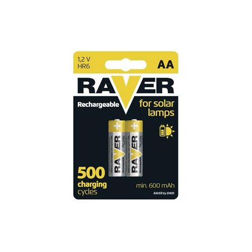 Raver rezervne baterije za solarne svetilke solar aa 600mAh 2 kosa Slike