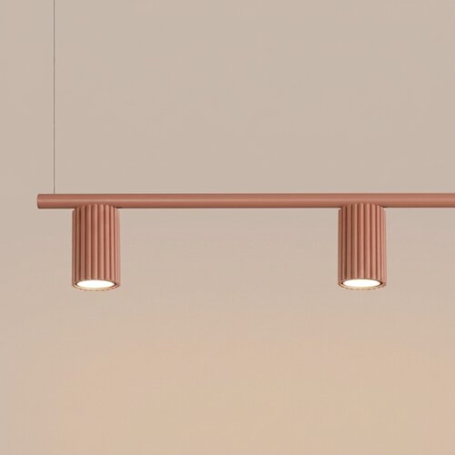 Sollux SL.2715 - Luster na sajli KARBON 4xGU10/10W/230V narandžast Slike