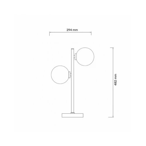  talia 26 stona lampa 2*G9 crna/bakar Cene