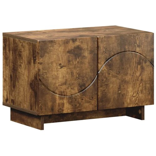  TV stalak 60 x 34.5 x 40 cm Dimljeni hrast Konstruirano drvo - Dimljeni hrast 60 x 34.5 x 40 cm Slike