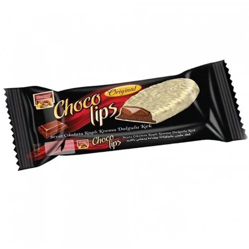 SARAY choco lips biskvit bijela čokolada 32g Slike