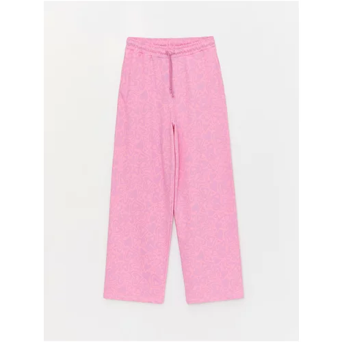 LC Waikiki Women's Elastic Waist Patterned Sweatpants Mother and Daughter Combination