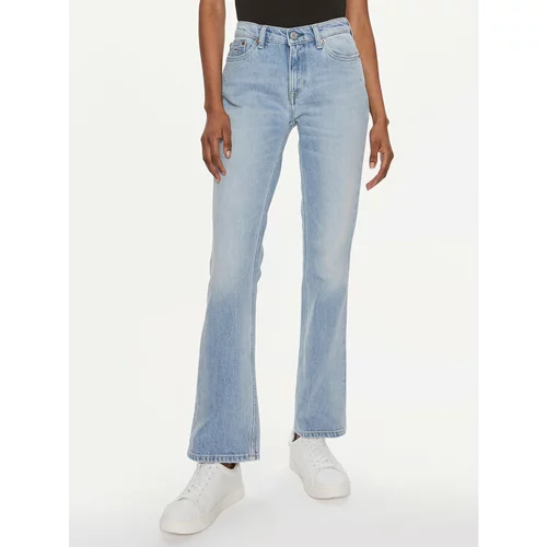 Tommy Jeans Jeans hlače Maddie DW0DW17609 Modra Straight Fit