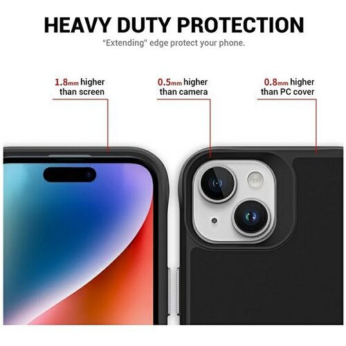 Max Mobile MM TPU IPHONE 16 - DROP-PROOF MAGSAFE KICKSTAND Black Slike