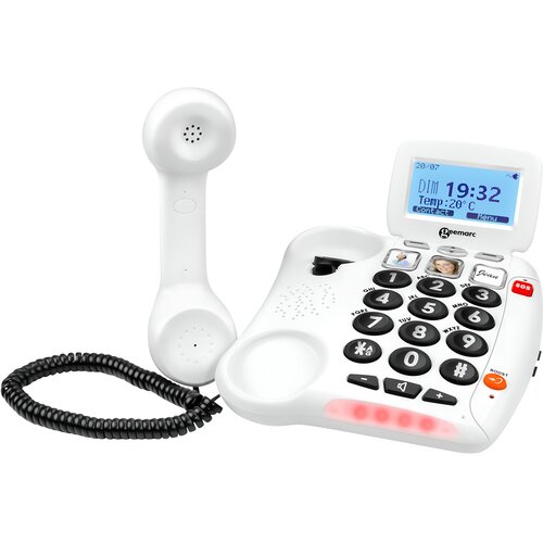 Geemarc Senior telefon 40dB s SOS tipko in prepisovanjem govora, (5000299320) Cene