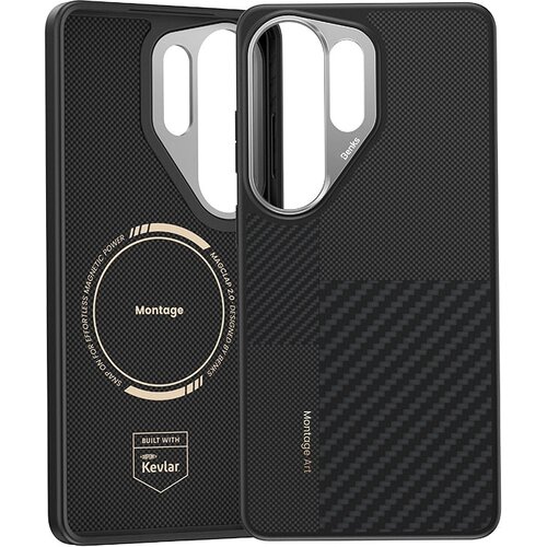 Benks Montage Magnetic Armor Pro Kevlar maska s metalnim okvirom za Samsung Galaxy S26 Ultra crna Slike