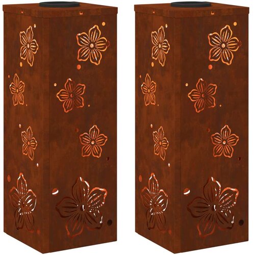  Solarna LED svjetlost za stazu 2 pcs Corten čelik Corten čelik Slike