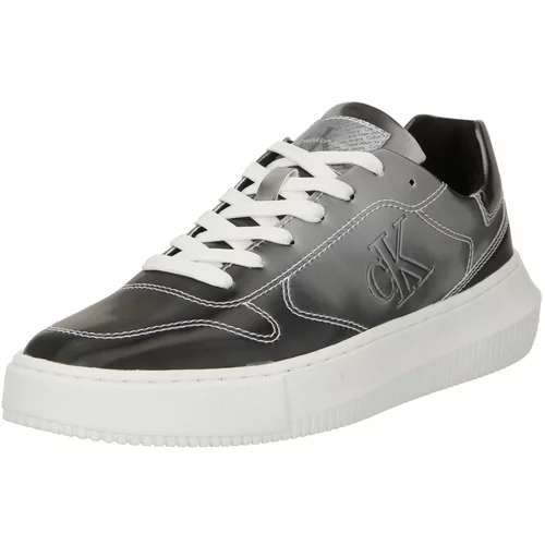 Calvin Klein Jeans Niske tenisice srebrno siva / crna