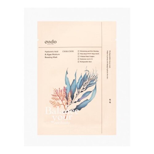Ondo Beauty 36.5 negovalna maska za obraz - Hyaluronic Acid & Algae Moisture Boosting Mask Cene