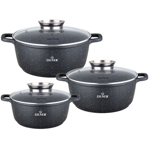 Shumee set 3 lončkov iz marmorja zilner ZL-7020, (21385325) Slike