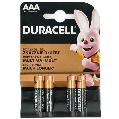 Duracell - 4 kom Alkalna baterija Basic LR03/AAA 1,5V 2400 mAh Slike