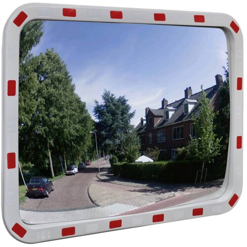  Konveksno pravokutno prometno ogledalo 60 x 80 cm s reflektorima Cijene