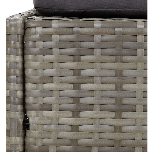VidaXL Vrtni krevet sivi 110x200 cm od poliratana Slike