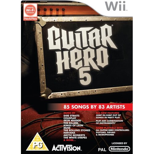  Guitar Hero 5 - samo igra brez kitare (WII) - rabljeno Cene