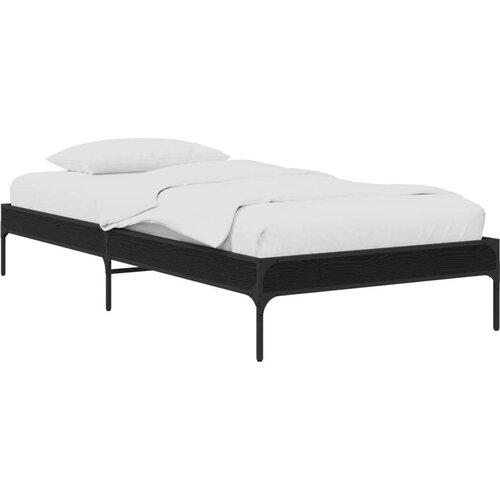  Okvir za krevet Crni hrast 80 x 200 cm Konstruirano drvo - Crni hrast Cene