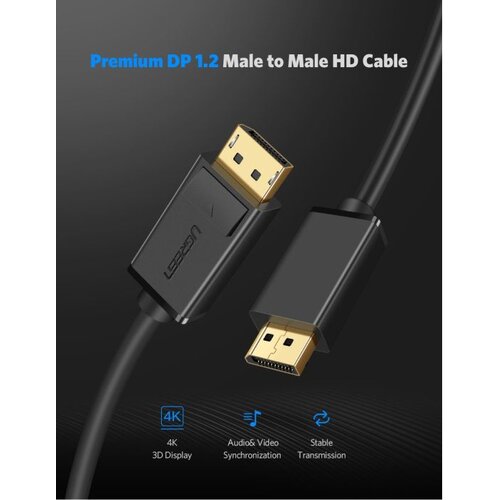Ugreen DisplayPort 1.2 kabel 2M - BOX, (21683771) Cene