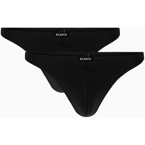 Atlantic Men&amp;#039;s Thongs 2Pack - black Slike