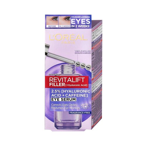 L&amp;acute;Or&amp;eacute;al Paris revitalift filler ha 2,5% hidratantni serum za lice protiv bora 20 ml za žene Slike