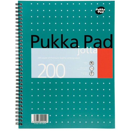 Pukka Pads zvezek A4 pukka pad metallic s &amp;scaron;piralo, črte, 100 listov Slike