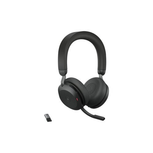 Jabra EVOLVE2 75, Link380a MS Stereo Black, EVOLVE2 75 headset Black MS, Link 380 BT adapter USB-A MS,1.2m USB-C to USB-A cable, carry pouch, warranty and warning (safety leaflets) Cene