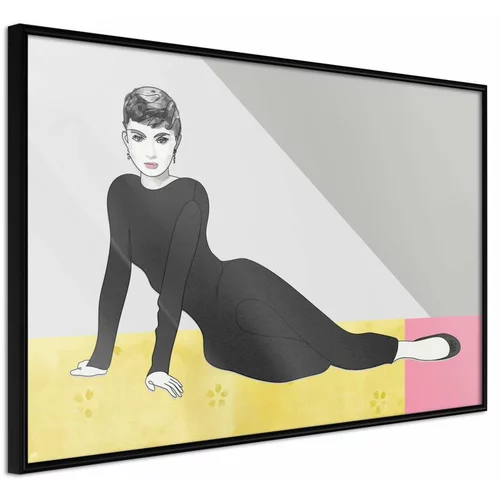  Poster - Elegant Audrey 90x60