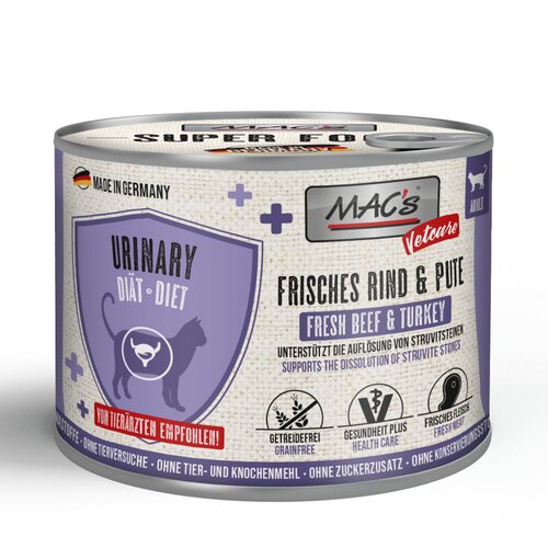 MAC&amp;#039;s Cat Vetcare Urinary 6 x 200 g - Svježa govedina i puretina Slike