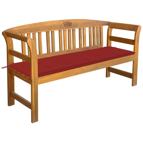 The Living Store Vrtna klop z blazino 157 cm trden akacijev les - Vrtna Klop, (21476692) Cene