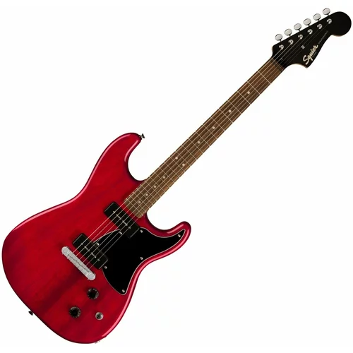 Fender Squier Paranormal Strat-O-Sonic Crimson Red Transparent