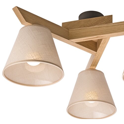  Brilagi - LED plafonski luster ANTHONY 3xE14/40W/230V hrast/bež Slike