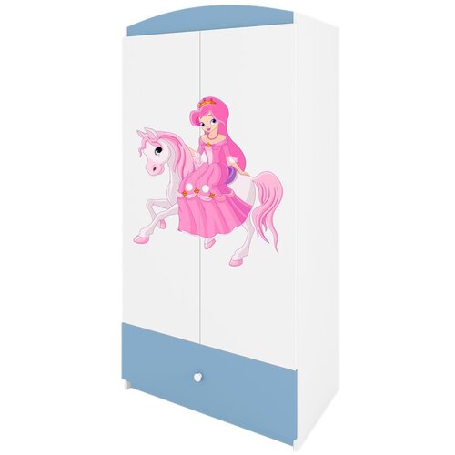 HAPPYKIDS Garderobni ormar Dreamy princeza na konju Plava Cijene